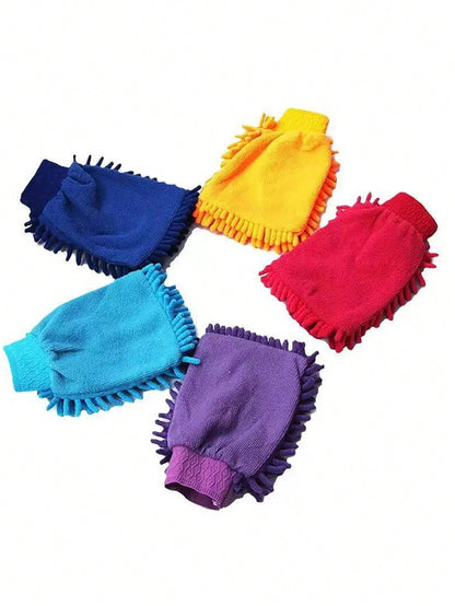 Coral Fleece Car Wash Gloves, Car Duster, Windshield Wiper, Car Cleaning Accessories