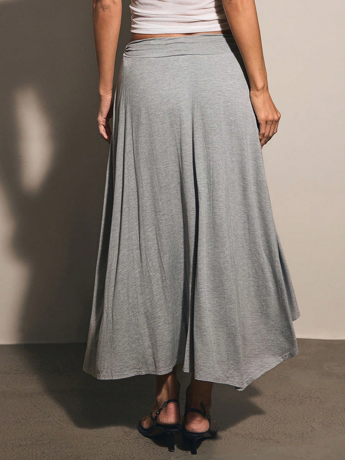 COSMINA Women's Casual Elegant Asymmetrical Skirt/Peplum/ Skirt City Break Grey Autumn/ Vacation Vacation