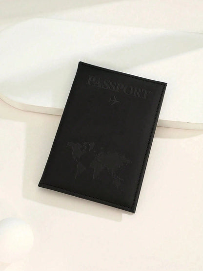 Couple Travel Passport Holder, PU Passport Wallet, Lightweight Fashion Travel Accessory, Suitable For Honeymoon And Business Travel