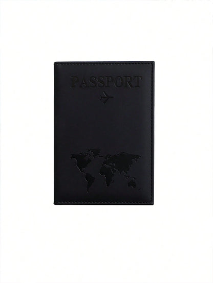 Couple Travel Passport Holder, PU Passport Wallet, Lightweight Fashion Travel Accessory, Suitable For Honeymoon And Business Travel