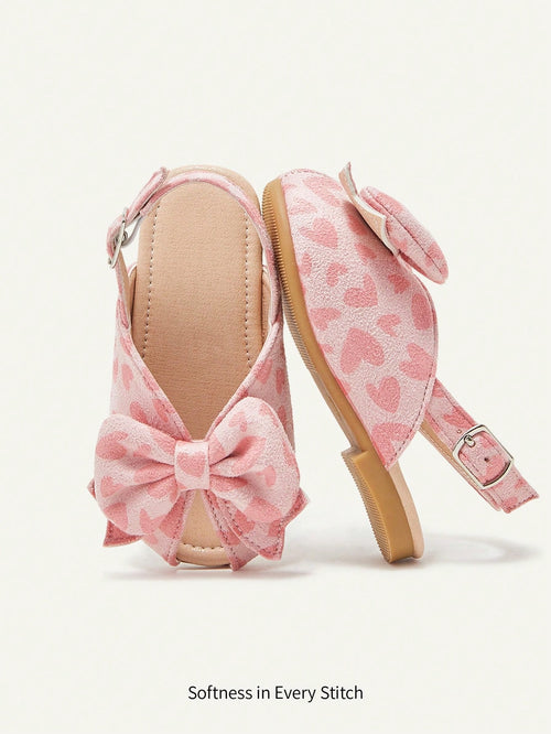 Cozy Pixies A Pair Of Stylish Versatile Bow Princess Style Party Children's Baby Sandals Suitable For Summer