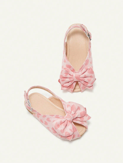 Cozy Pixies A Pair Of Stylish Versatile Bow Princess Style Party Children's Baby Sandals Suitable For Summer