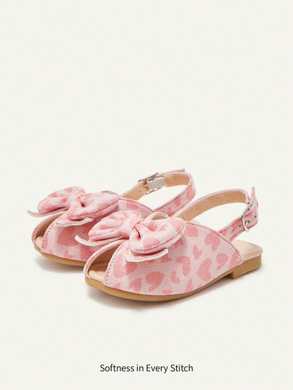 Cozy Pixies A Pair Of Stylish Versatile Bow Princess Style Party Children's Baby Sandals Suitable For Summer