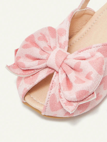 Cozy Pixies A Pair Of Stylish Versatile Bow Princess Style Party Children's Baby Sandals Suitable For Summer