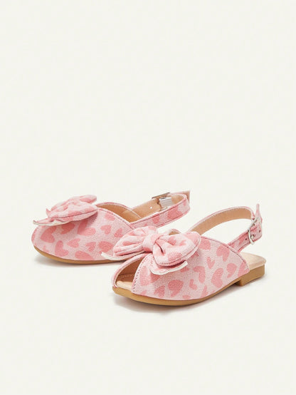 Cozy Pixies A Pair Of Stylish Versatile Bow Princess Style Party Children's Baby Sandals Suitable For Summer