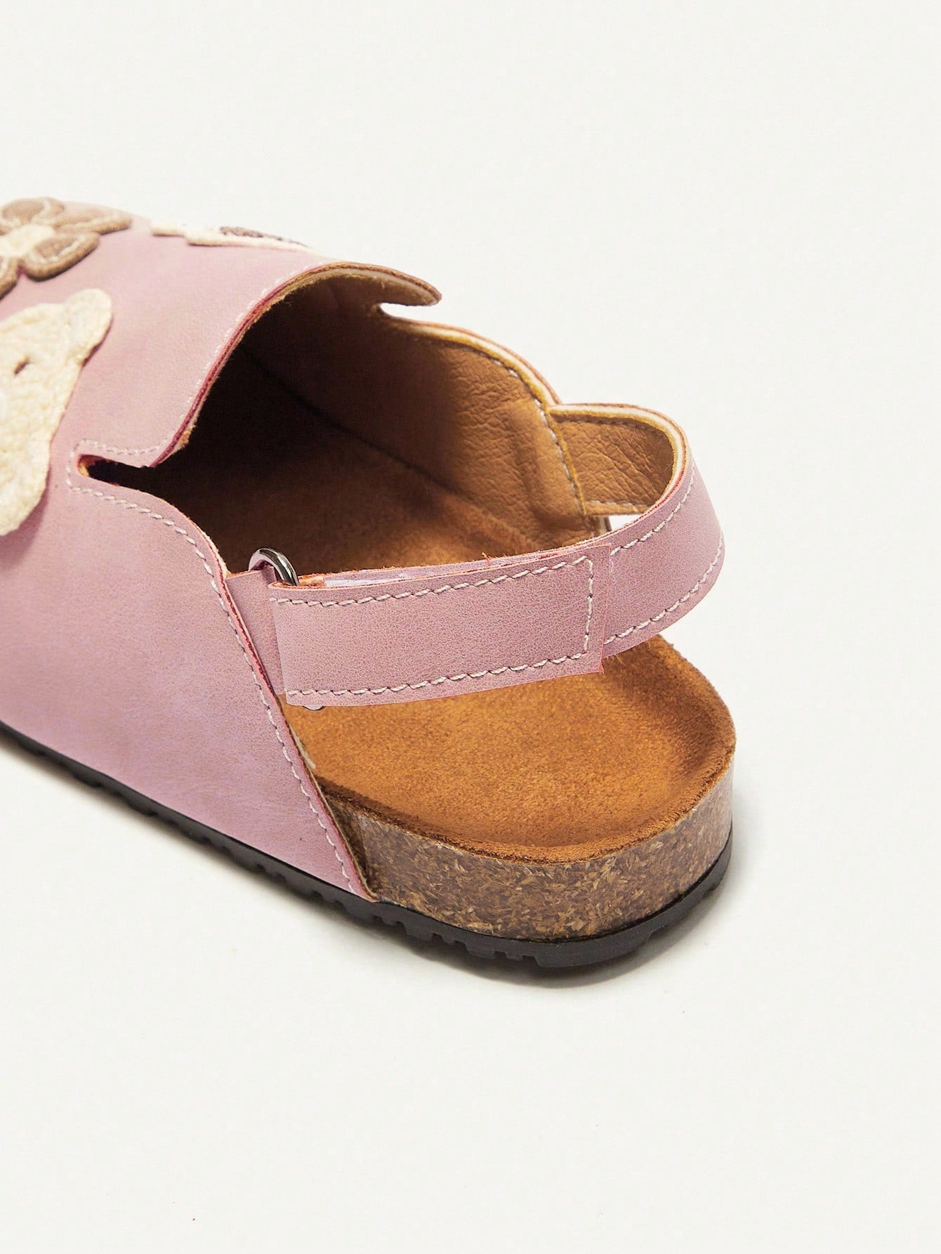 Cozy Pixies Cute Bear & Bow Princess Flat Sandals For Toddler Girls, Fashionable And Versatile, Suitable For Spring And Summer