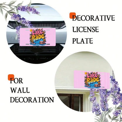 CP 2D Flat, 1 Piece, For Decorative Purposes Only, Vintage-Style Aluminum Decorative License Plate| 6 X 12inch, Novel And Interesting, Valentine's Day Gift, Easter Decoration, St. Patrick's Day Decora