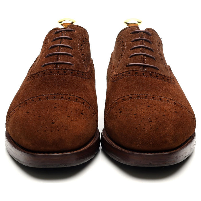 'Cranford 2' Brown Suede Oxford Semi Brogues UK 7.5 G