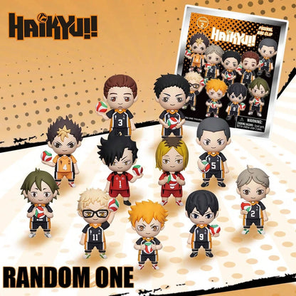 Crunchyroll Haikyuu Officially Licensed Blind Box 3D Figurine Bag Clip Charms Hinata Kageyama Tsukishima Yamaguchi Nishinoya Sugawara Backpack Decor Anime Collector Kering Gift Set OptSxxUmWQ
