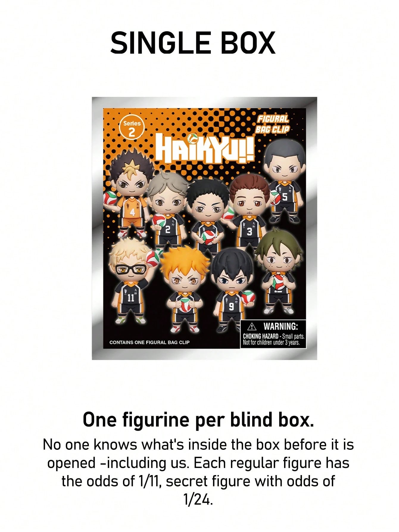 Crunchyroll Haikyuu Officially Licensed Blind Box 3D Figurine Bag Clip Charms Hinata Kageyama Tsukishima Yamaguchi Nishinoya Sugawara Backpack Decor Anime Collector Kering Gift Set OptSxxUmWQ