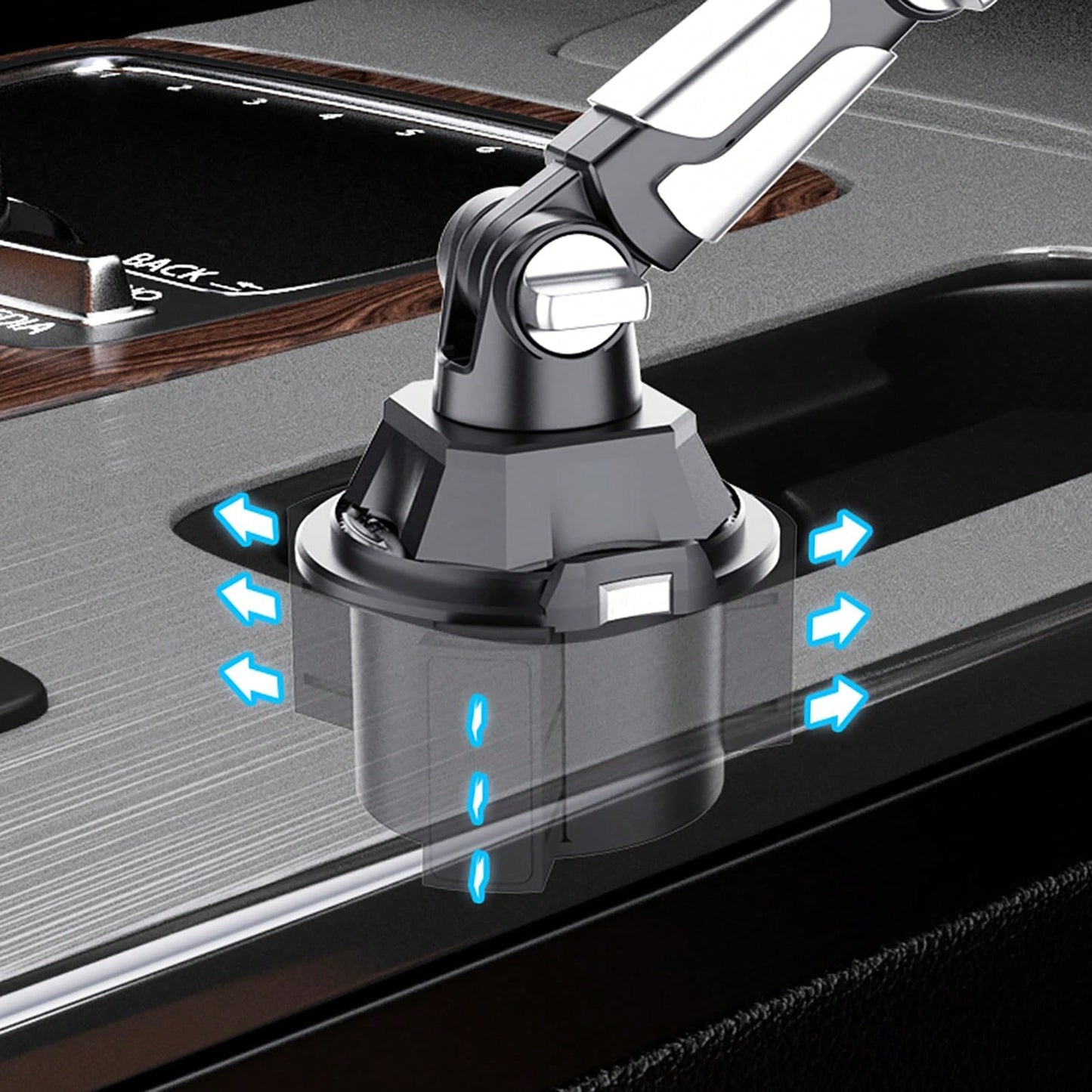 Cup Phone Tablet Mount For Car, Universal Adjustable Car Cup Phone Holder, Long Arm With 360°Rotation Cup Holder Phones Mount For Car, Compatible With Ipad And Smartphones(S258)