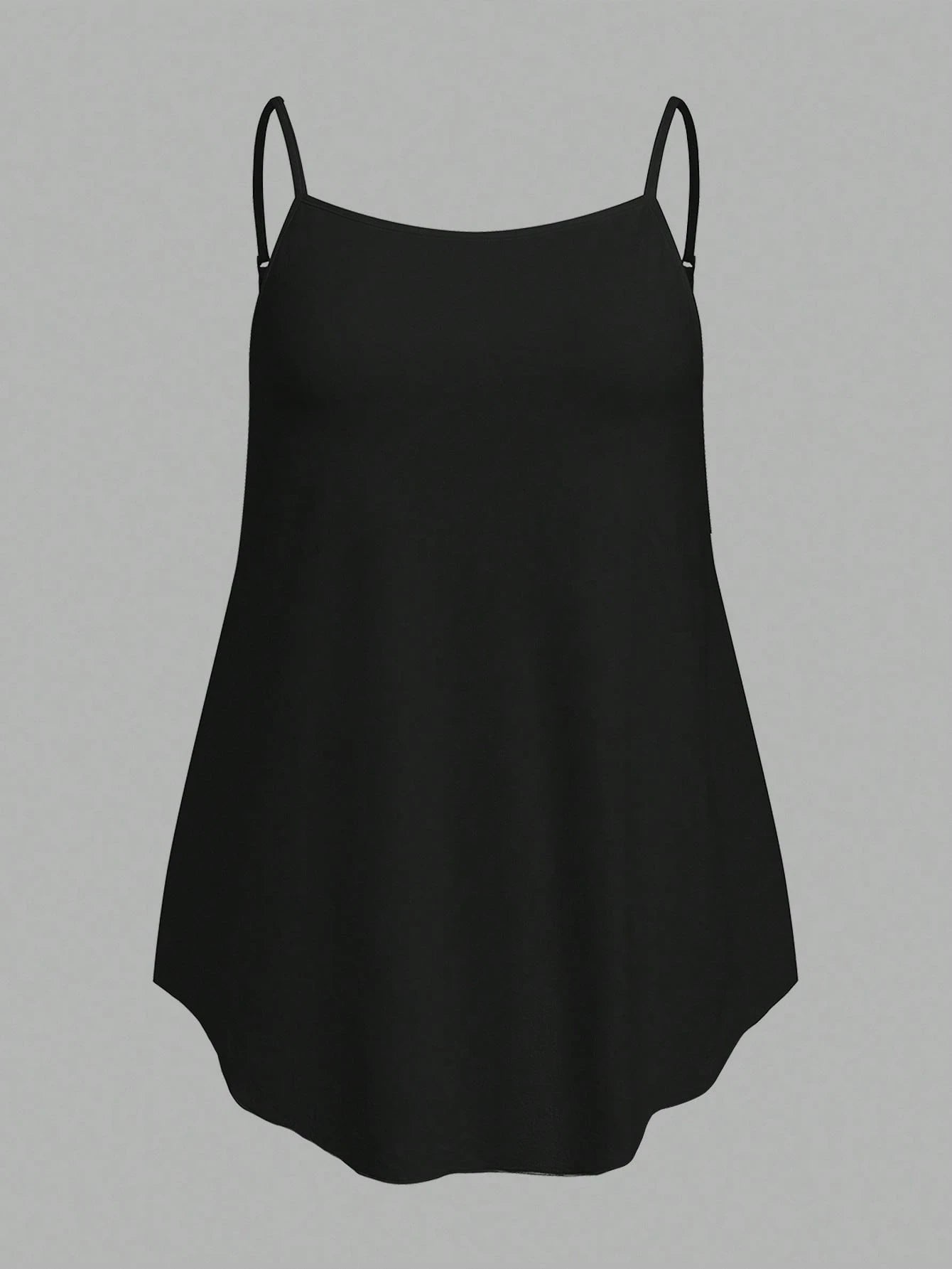 CURVE+ Women's Solid Color Casual Versatile Everyday Camisole Tank Tops 3pcs/Set Date Night Lounge Black Gray White Summer