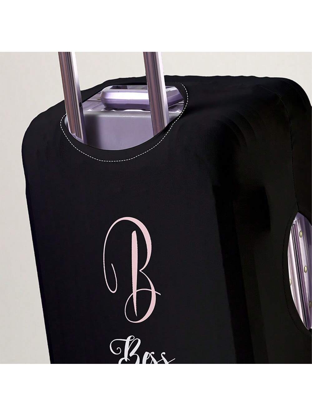 Custom 18-32" Elastic Luggage Cover, Personalized Name/ Custom Text Print, Dustproof Scratch-Resistant Travel Protector An Ideal Choice For Travel