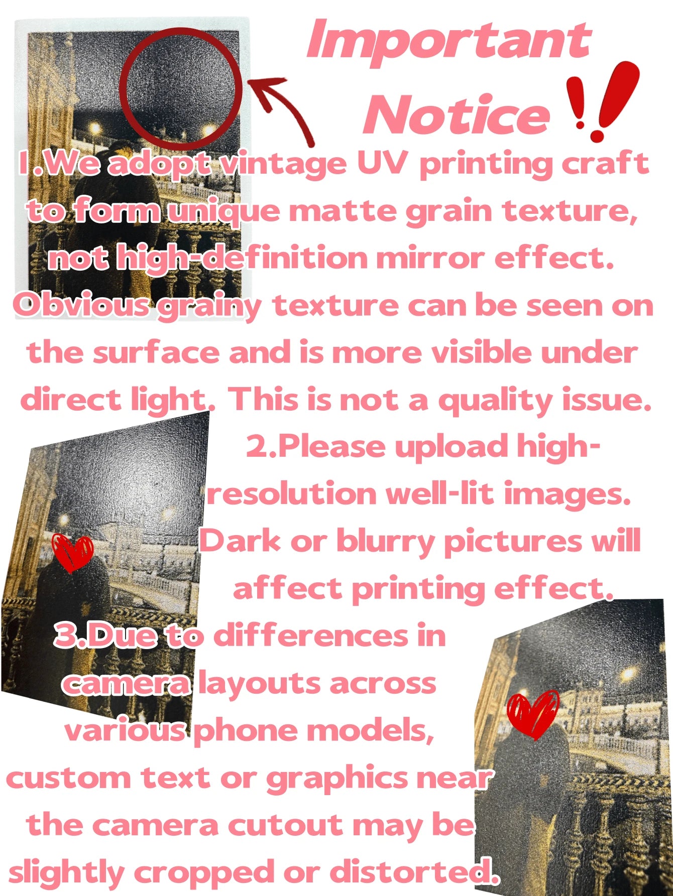 Custom Phone Case UV Printed Transparent Full Coverage Protective Cover 4-Grid Photo Style Compatible With 17/17 Pro/17 Pro Max/17 Air, All Series- Valentine's Day Gift, Style Gift, Phone Case, 17 Pr