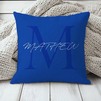 Custom Solid Color Personalized Photo Text Pillow Case Soft Comfortable Cushion Covers Perfect Birthday Gifts Family Daily Wedding Graduation Souvenir Sofa Bed Bedroom Living Room Office Christmas Ha