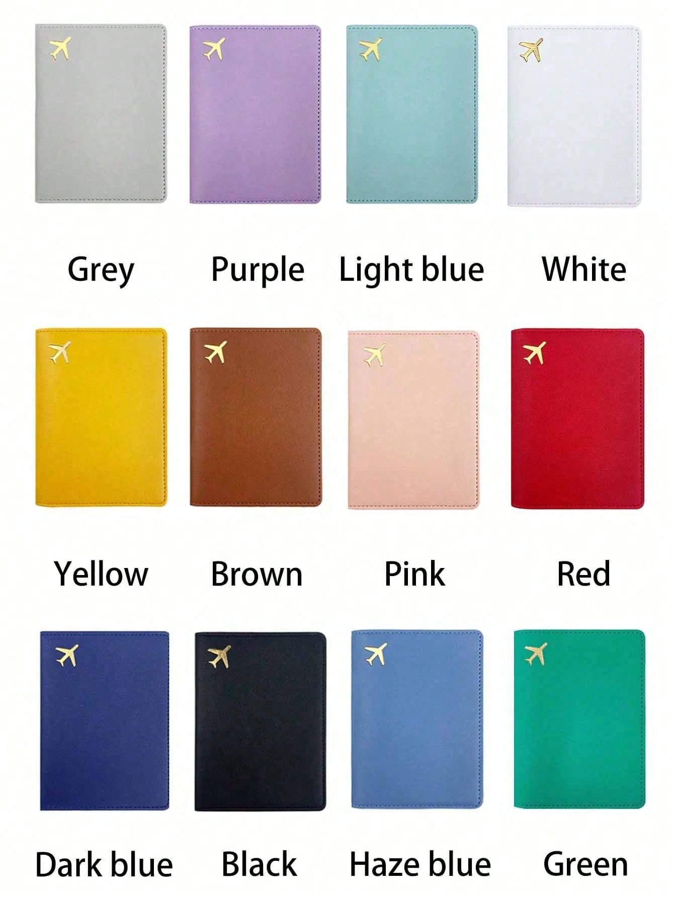 Customizable Passport Cover, Personalized Passport Holder, Passport Wallet, Daily Travel Essential Gift, Multi-Functional Large Capacity Foldable Practical Minimalist Cute Vacation Style, Available In