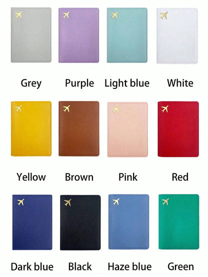 Customizable Passport Cover, Personalized Passport Holder, Passport Wallet, Daily Travel Essential Gift, Multi-Functional Large Capacity Foldable Practical Minimalist Cute Vacation Style, Available In