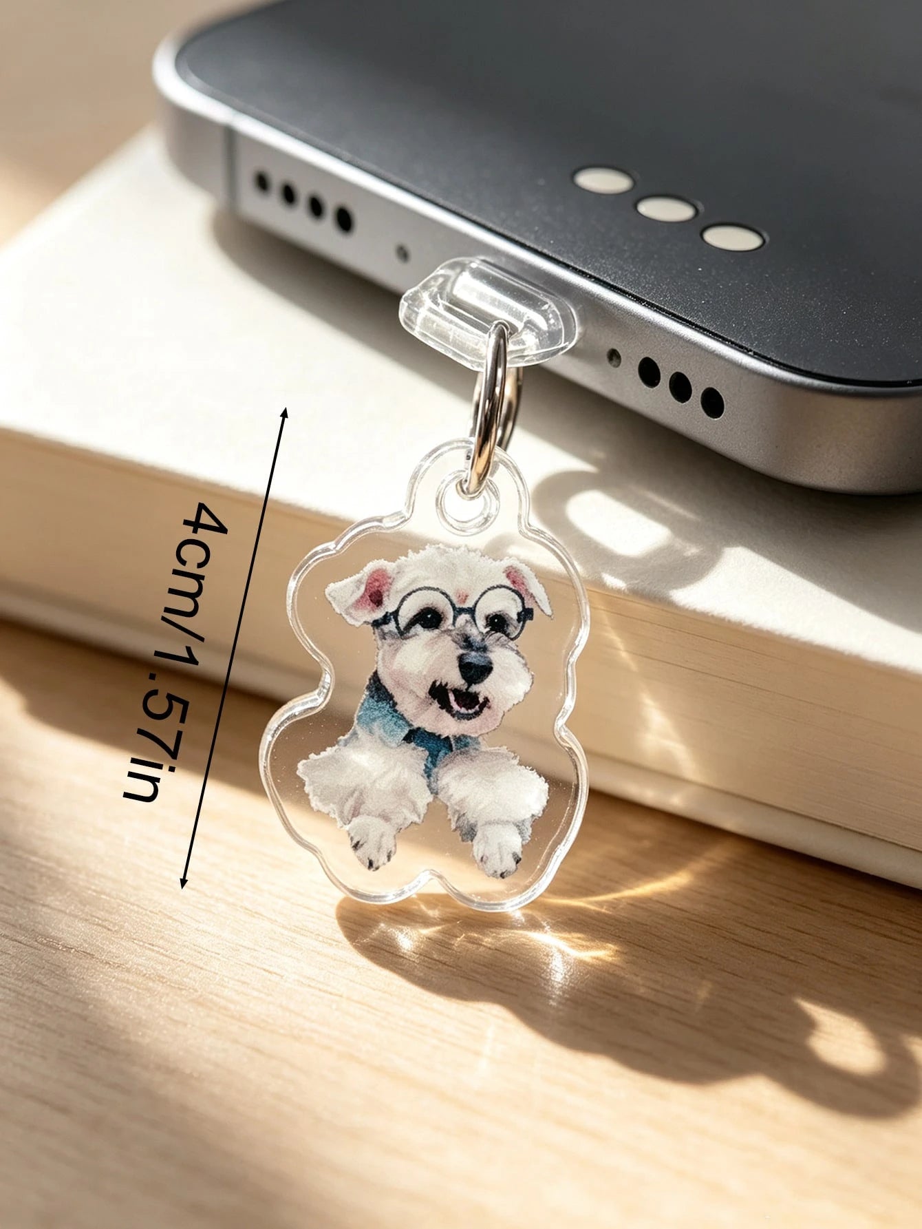Customized Kindle Photo Charm, Personalized Cute Pet Phone Charm, USB Charm, Mini USB Dust Plug, Kindle Accessories, Bookworm Gift, Housewarming Gift, Mother's Day Gift, Father's Day Gift, Gift For Mo