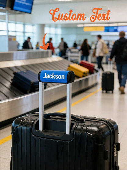 Customized Name Luggage Handle Cover, Personalized Heat Transfer Text Luggage Handle Cover, Personalized Luggage Handle Cover, Multi-Functional
