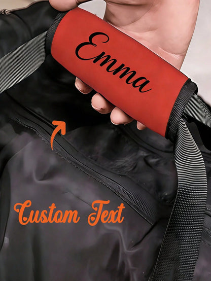 Customized Name Luggage Handle Cover, Personalized Heat Transfer Text Luggage Handle Cover, Personalized Luggage Handle Cover, Multi-Functional