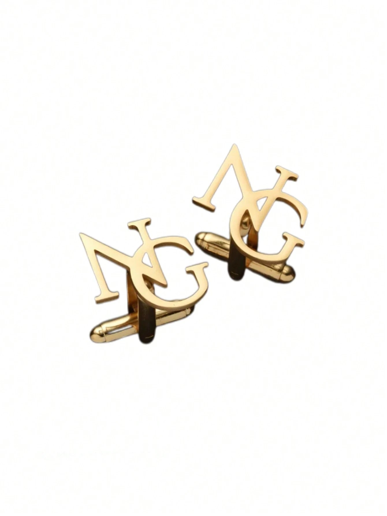 Customized Personalized, Groomsmen Wedding Cufflinks, Initial Cufflinks- Father's Day Gift, Brother's Gift, Stainless Steel, Graduation Ceremony, Millennium, Fashionable, Unisex, Casual, Unique, Fore