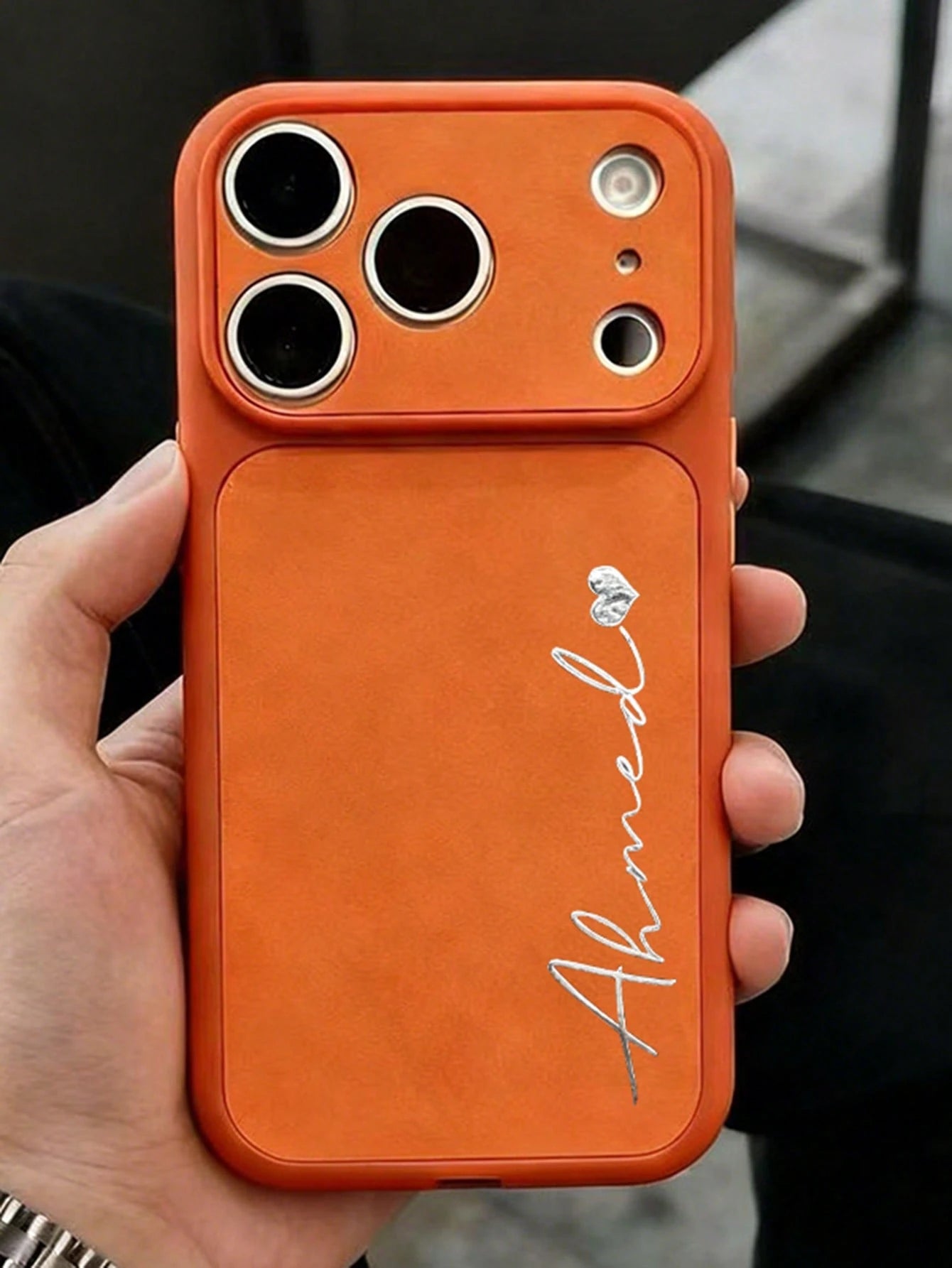 [Customized] Personalized Luxury DIY Textured Artificial Leather Phone Case, Suitable For IPhone 17 Pro Max, 17, 16, 15, 14, 13 Pro Max Plus, Lens Protection Back Cover