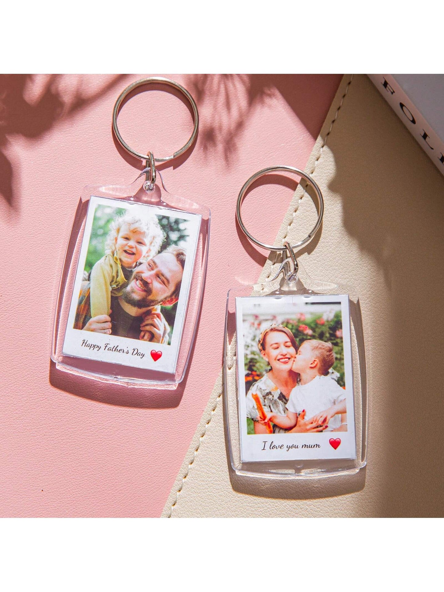 Customized Photo & Text, Personalized Keyring, Couples Keychain, Photo Keychain, Valentine's Day Gift, Birthday Gift, Anniversary Gift, Couples Gift,For Family, Mother's Day Gift, Perfect Gift, Thou