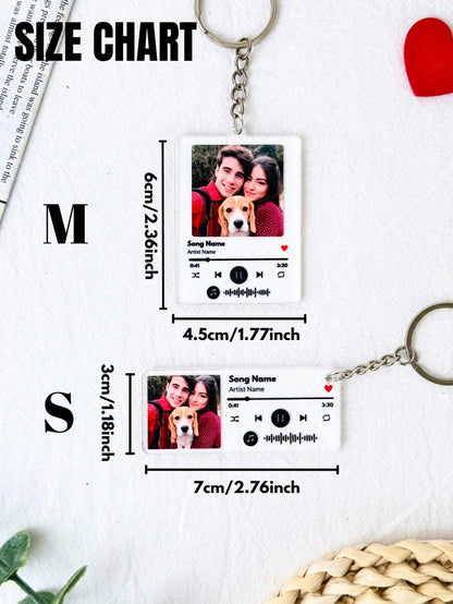 Customized Photo & Text, Personalized Keyring, Couples Keychain, Photo Keychain, Valentine's Day Gift, Birthday Gift, Anniversary Gift, Couples Gift,For Family, Mother's Day Gift, Perfect Gift, Thou