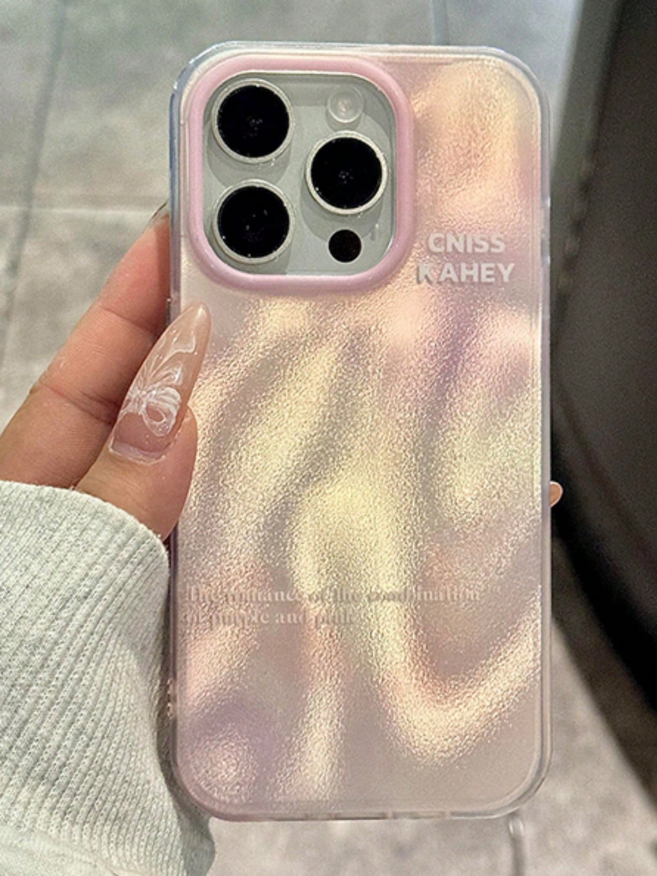 Cute Luxury Pink Polka Dot Fashion Phone Case Pattern 3D Gradient Glitter Case Compatible With IPhone 17 Pro Max 17 Pro 17 Air 16 15 14 Plus 13 12 Pro Max 11 Luxury Shiny Protective Soft Shell Phone C