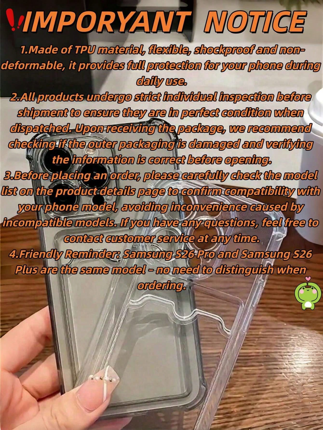 Daily Commute Essential, Durable Transparent TPU Phone Case With Built-In Card Slot, Suitable For Men And Women, Anti-Drop, Anti-Slip, Scratch-Resistant, Compatible With Apple 17/17 Air/17 Pro/17 Pro