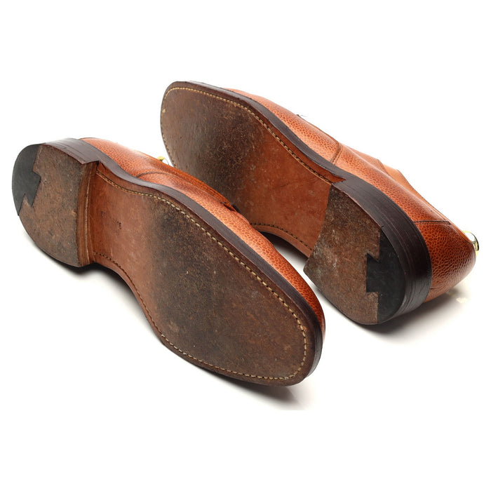'Dali' Tan Brown Leather Apron Derby UK 7.5 F
