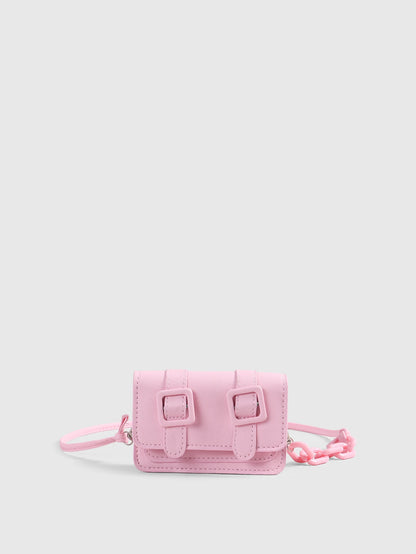 DareSee 2024 Autumn/Winter Multi-Match Women Mini Shoulder Bag, New Leopard Print Lipstick Style Fashion Crossbody Candy Color Handbag, Pink Back To School