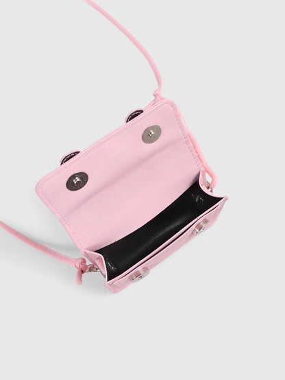 DareSee 2024 Autumn/Winter Multi-Match Women Mini Shoulder Bag, New Leopard Print Lipstick Style Fashion Crossbody Candy Color Handbag, Pink Back To School