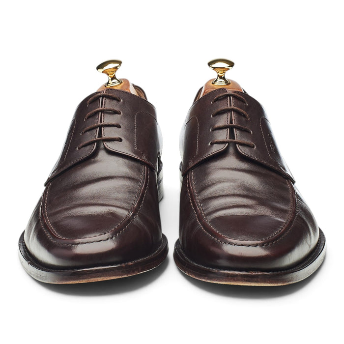 Dark Brown Leather Apron Derby UK 10.5 EE