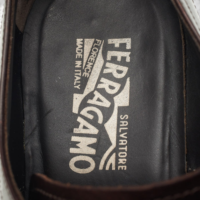 Dark Brown Leather Apron Derby UK 10.5 EE