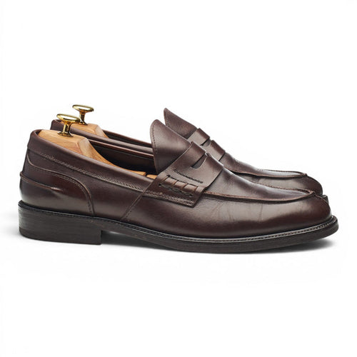 Dark Brown Leather Loafers UK 8 EU 42
