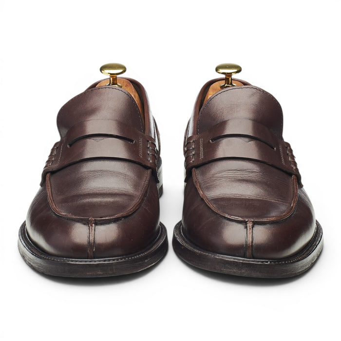 Dark Brown Leather Loafers UK 8 EU 42