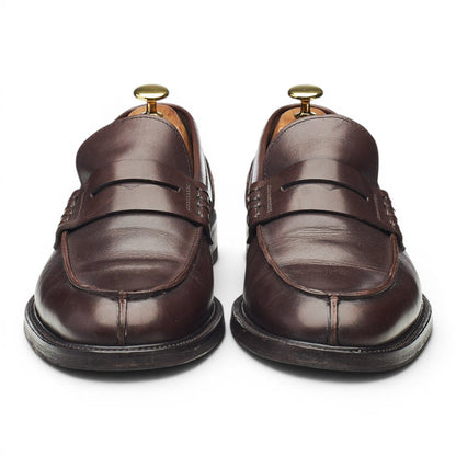 Dark Brown Leather Loafers UK 8 EU 42