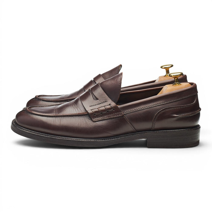 Dark Brown Leather Loafers UK 8 EU 42