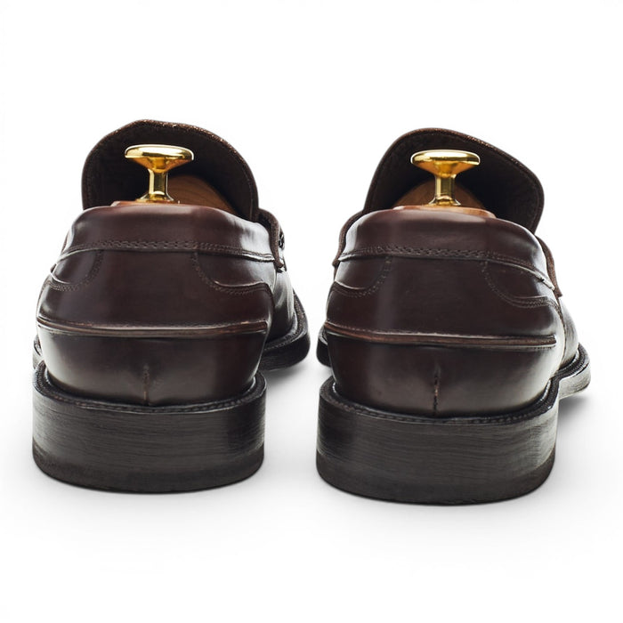 Dark Brown Leather Loafers UK 8 EU 42