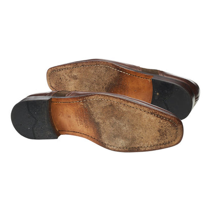 Dark Brown Leather / Suede Derby Brogues UK 9