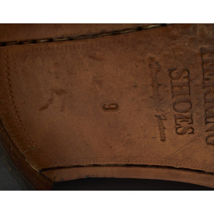 Dark Brown Leather / Suede Derby Brogues UK 9