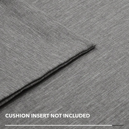 Deconovo Soft Cushion Covers Pillow Covers Faux Linen Pillow Covers With Invisible Zipper For Sofa 18x18 Inch Grey 4 Pcs Case Only No Insert
