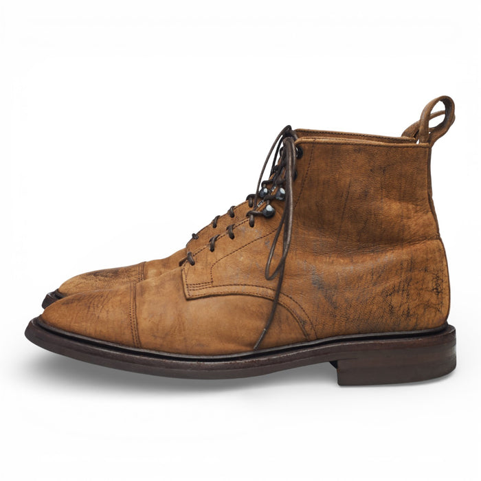 Design 'Shilton' Brown Waxed Suede Boots UK 7.5 F