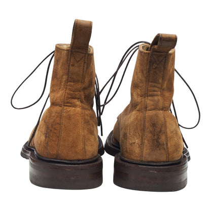Design 'Shilton' Brown Waxed Suede Boots UK 7.5 F