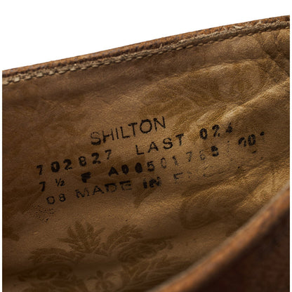Design 'Shilton' Brown Waxed Suede Boots UK 7.5 F