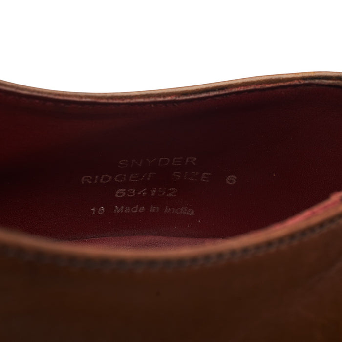 Design 'Snyder' Brown Leather Oxford UK 6 F