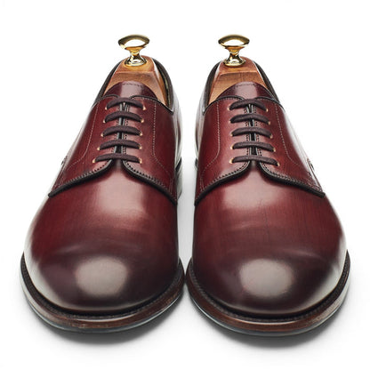 Design 'Stubbs' Burgundy Leather Derby UK 9 F
