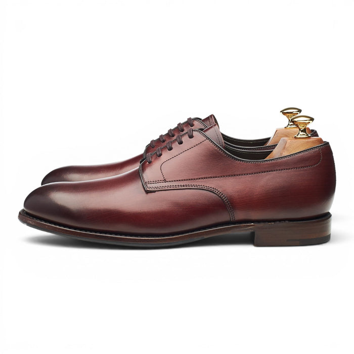 Design 'Stubbs' Burgundy Leather Derby UK 9 F