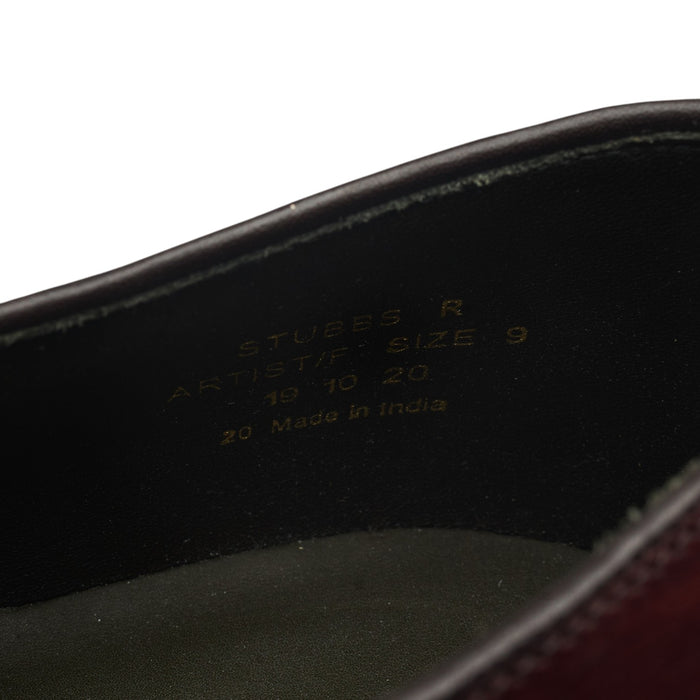 Design 'Stubbs' Burgundy Leather Derby UK 9 F